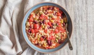 Slow Cooker Kidney Bean & Barley Chili