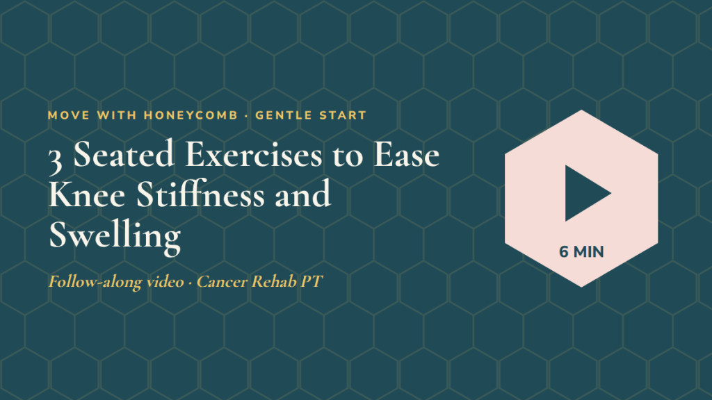 3 Seated Exercises to Ease Knee Stiffness and Swelling: follow-along exercise video