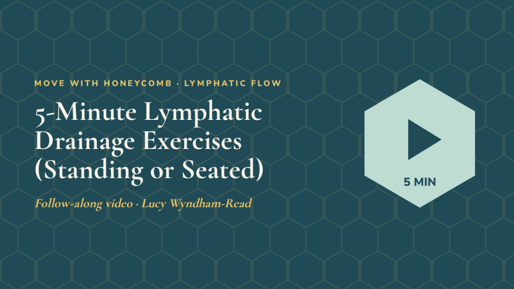 5-Minute Lymphatic Drainage Exercises (Standing or Seated): follow-along exercise video