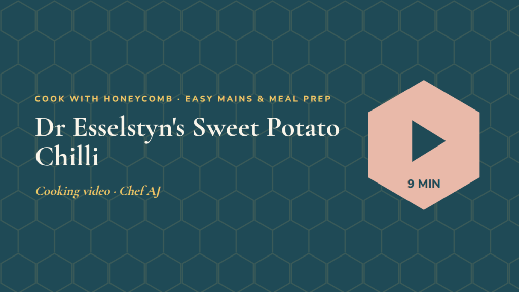 Dr Esselstyn's Sweet Potato Chilli: follow-along exercise video
