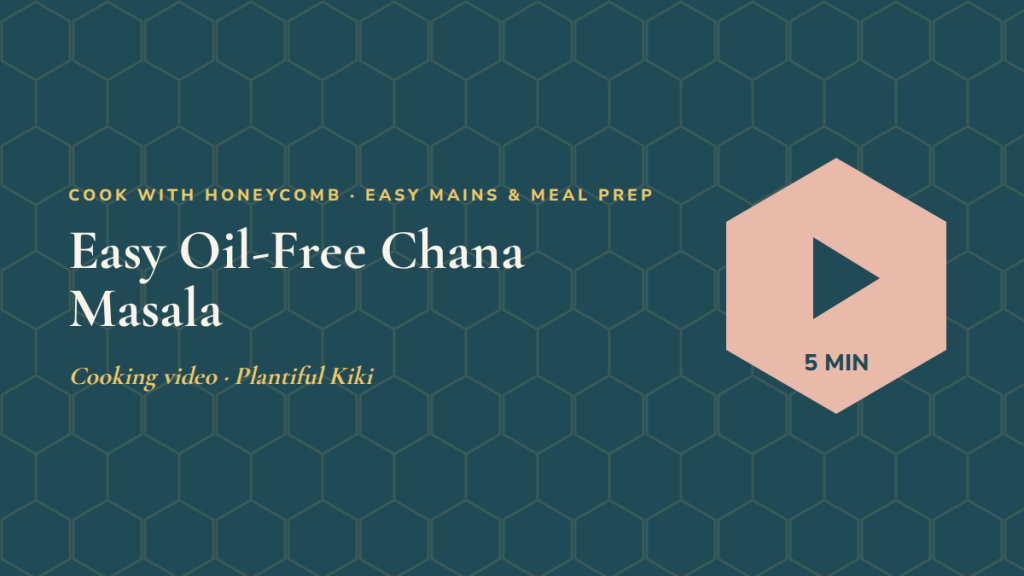 Easy Oil-Free Chana Masala: follow-along exercise video