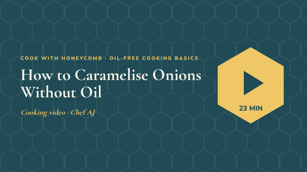 How to Caramelise Onions Without Oil: follow-along exercise video