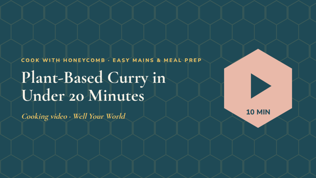 Plant-Based Curry in Under 20 Minutes: follow-along exercise video
