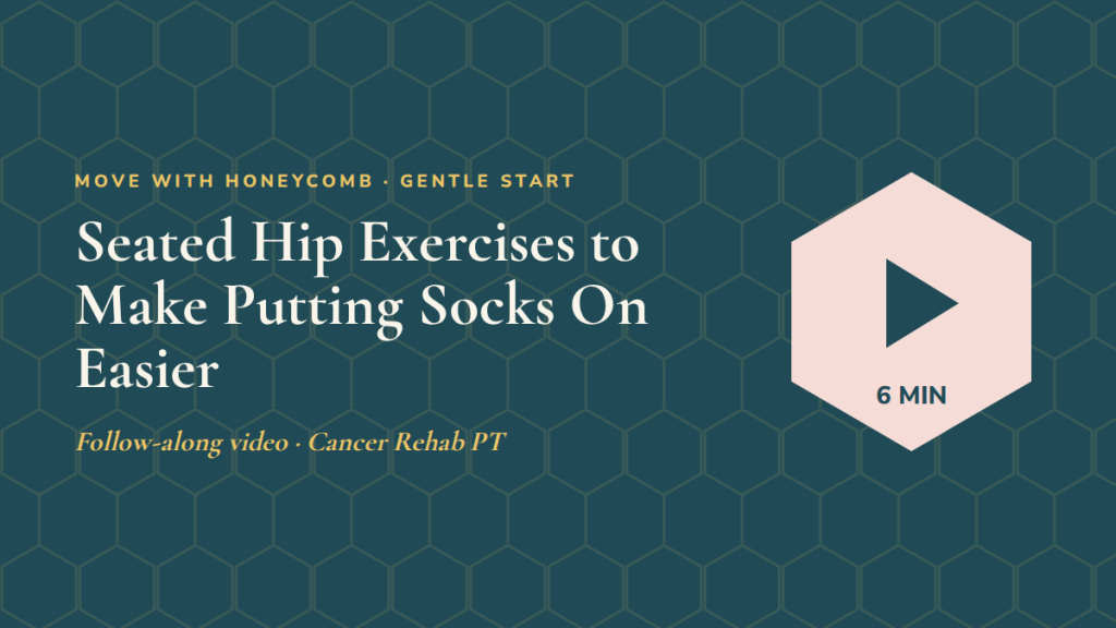 Seated Hip Exercises to Make Putting Socks On Easier: follow-along exercise video