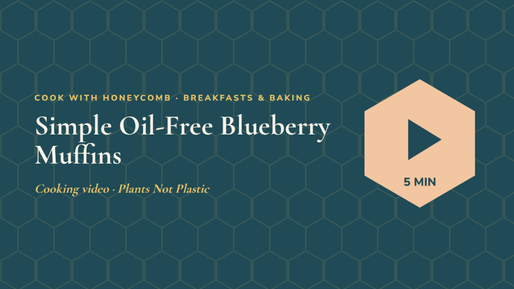 Simple Oil-Free Blueberry Muffins: follow-along exercise video