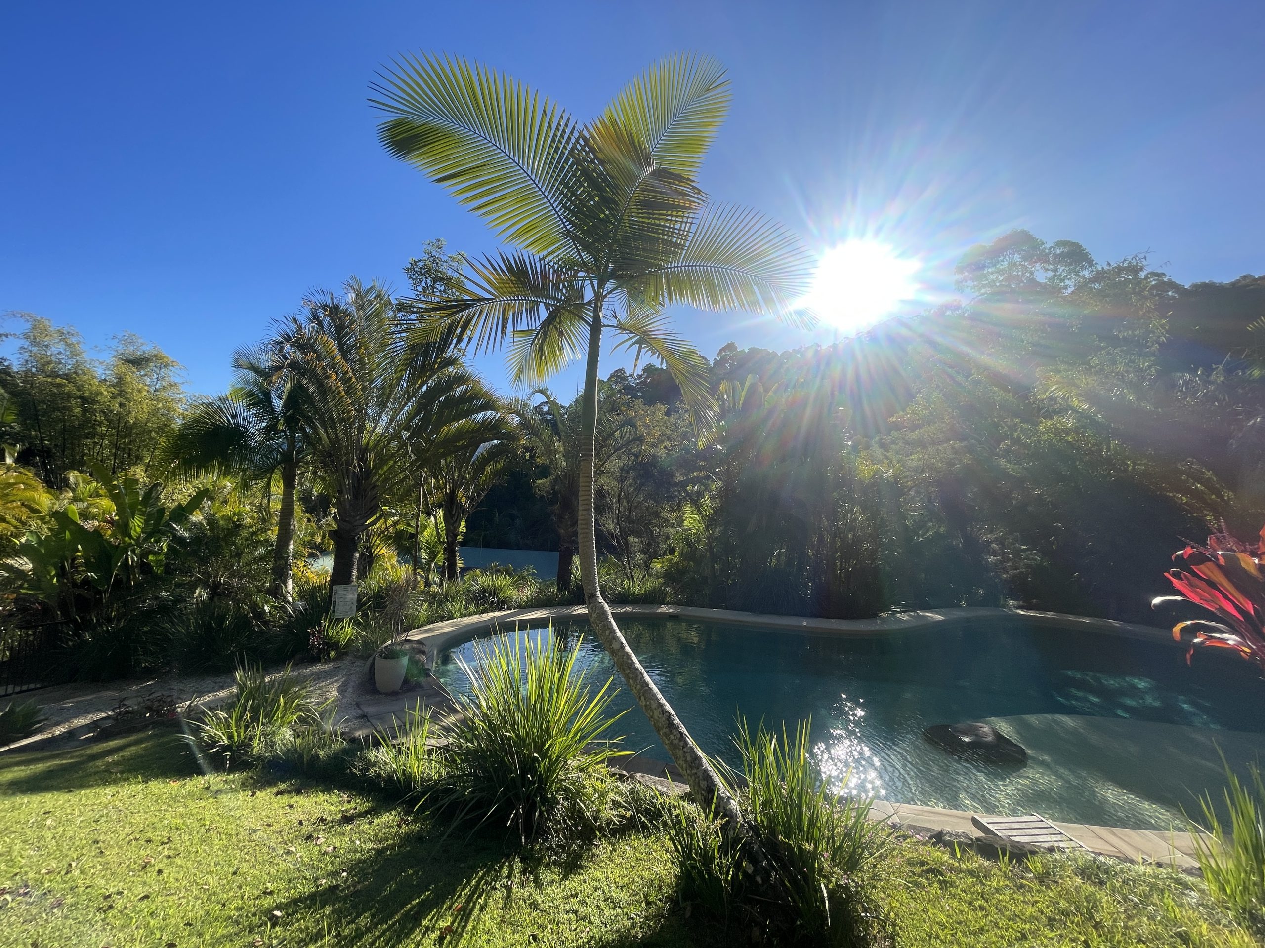 Magnesium pool at Gymea in the morning sun
