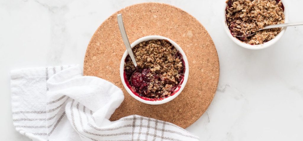 Air Fryer Raspberry Crisp
