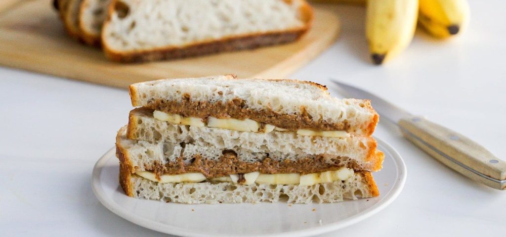 Almond Butter & Banana Sandwich