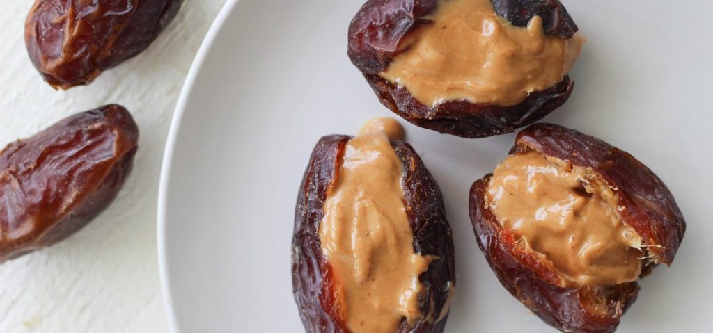 Almond Butter Stuffed Dates