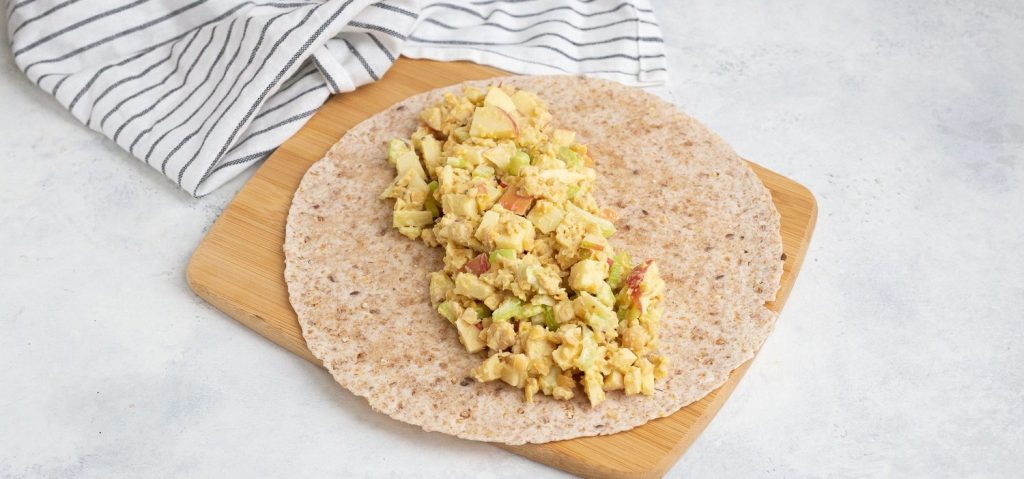 Apple Chickpea Salad Wraps