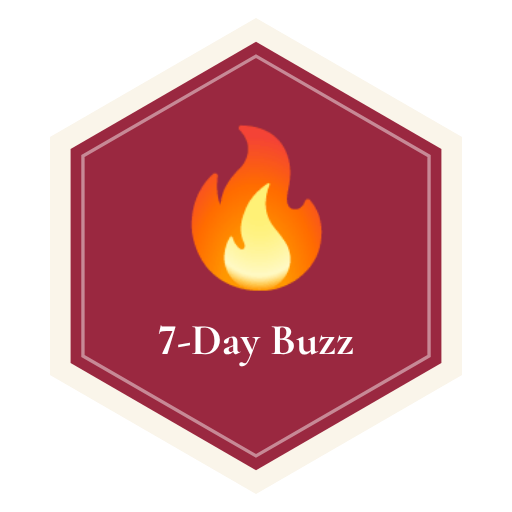 7-Day Buzz badge, Honeycomb Health & Wellness