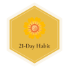 21-Day Habit badge, Honeycomb Health & Wellness