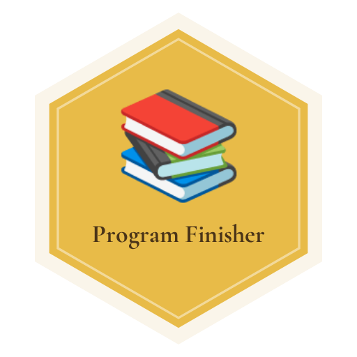 Program Finisher badge, Honeycomb Health & Wellness