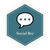 Social Bee badge, Honeycomb Health & Wellness