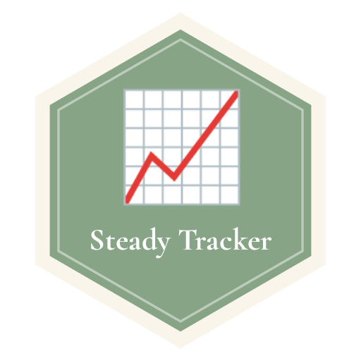 Steady Tracker badge, Honeycomb Health & Wellness