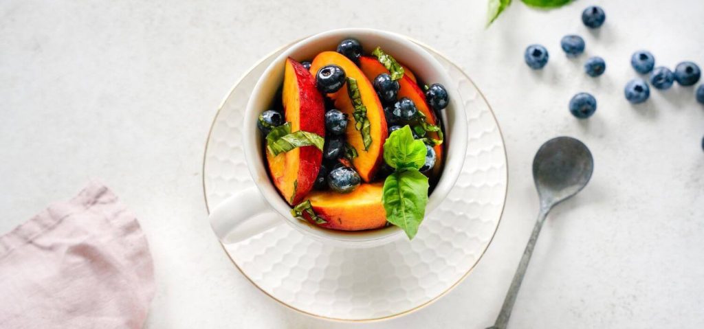Balsamic Blueberry & Nectarine Fruit Salad