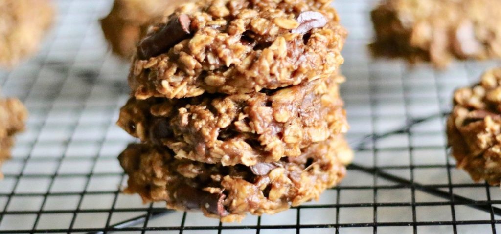 Banana Oat Chocolate Chip Cookies