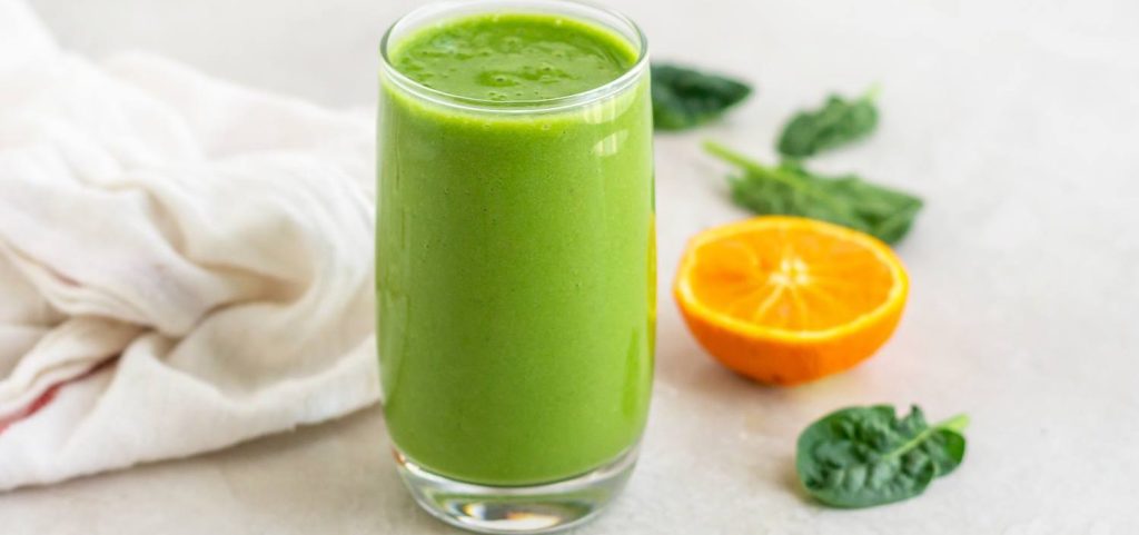 Banana Orange Green Smoothie