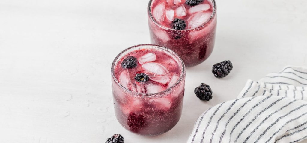 Blackberry Basil Mocktail