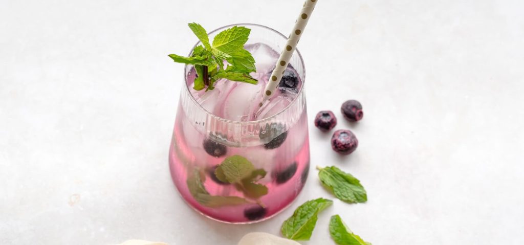 Blueberry, Coconut & Mint Mocktail