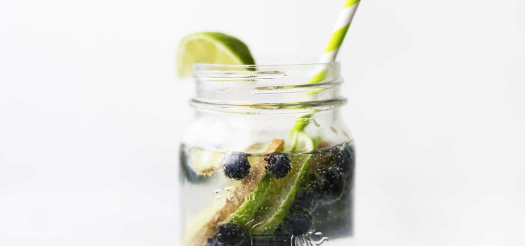 Blueberry Ginger Lime Sparkling Water