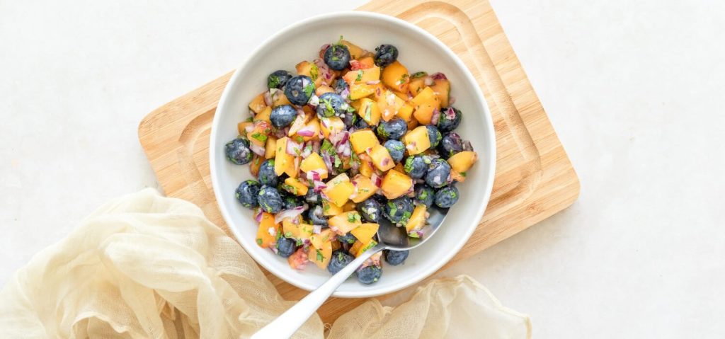 Blueberry & Peach Salsa