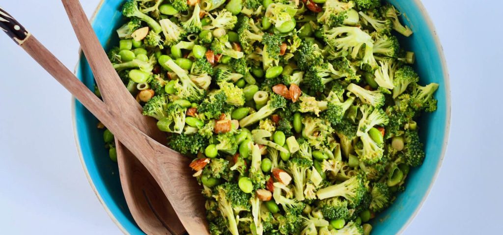 Broccoli Almond Protein Salad