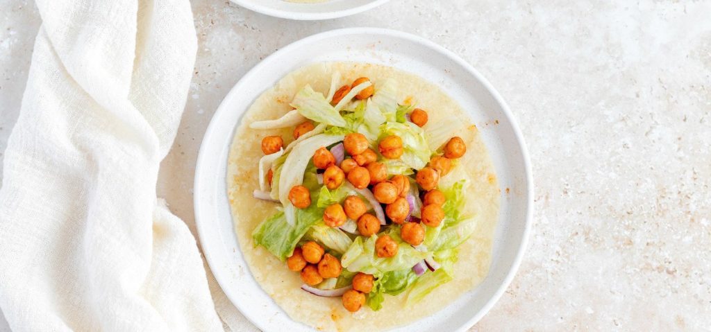 Buffalo Chickpea Wraps