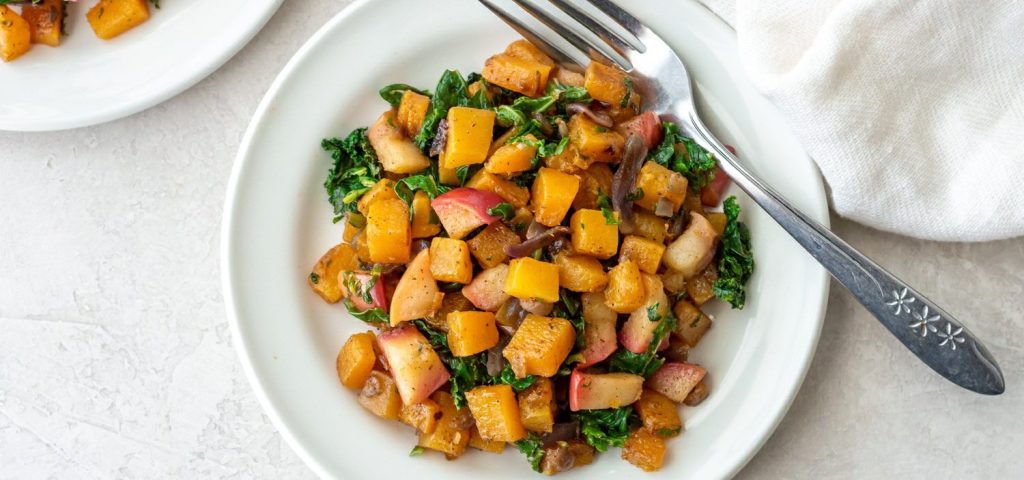 Butternut Pumpkin & Apple Breakfast Hash