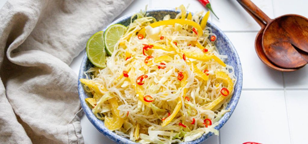 Cabbage & Capsicum Noodle Salad