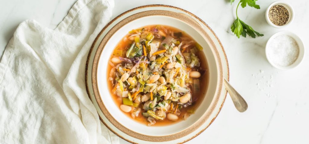 Cabbage & White Bean Soup