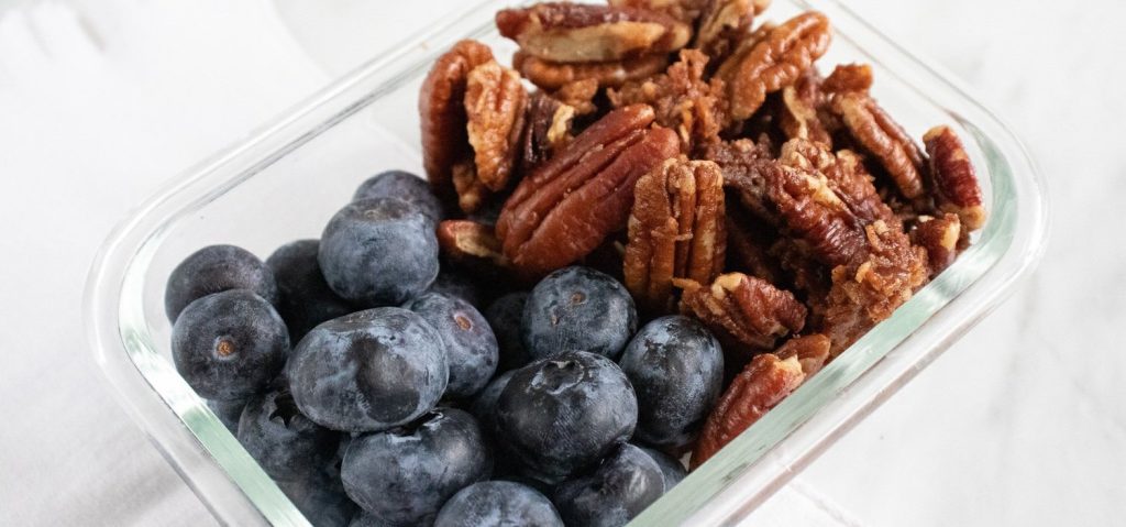 Candied Pecans with Blueberries