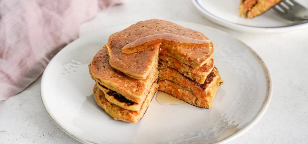 Carrot Cake Chickpea Pancakes