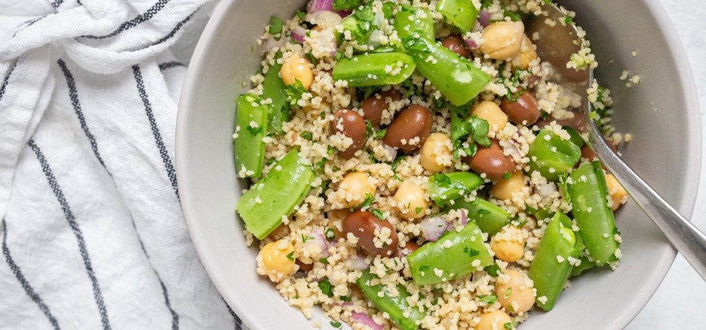 Chickpea & Fava Bean Couscous Salad