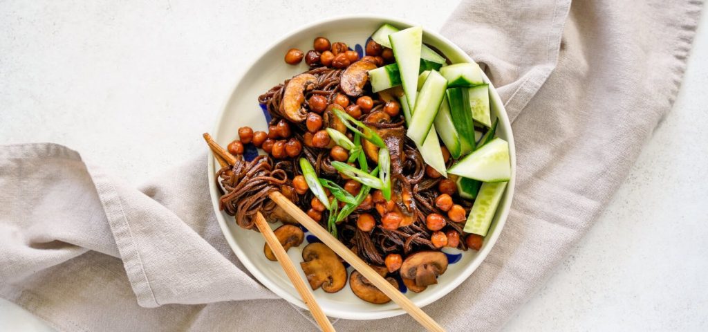 Chickpea Soba Noodle Bowl