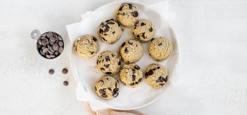 Chocolate Chip Cookie Dough Protein Balls