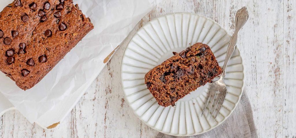 Chocolate Chip Spelt Zucchini Bread