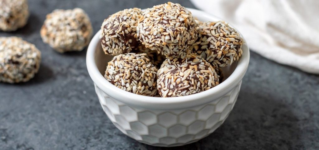 Chocolate Coconut Peanut Butter Bites