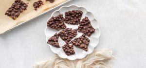 Chocolate Orange Chickpea Bark