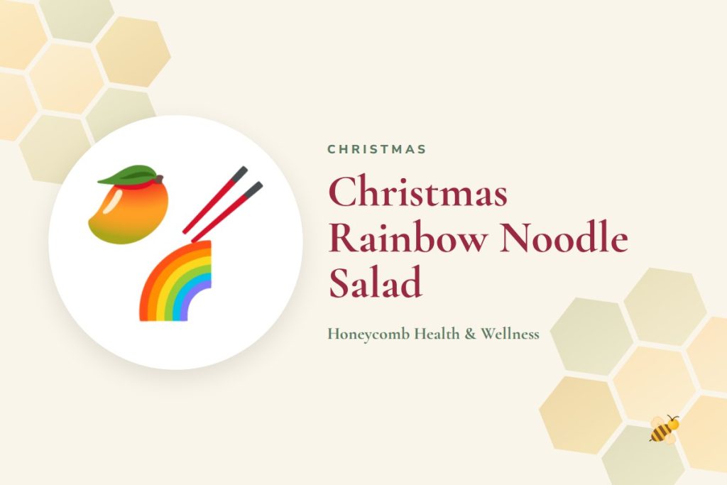Christmas Rainbow Noodle Salad