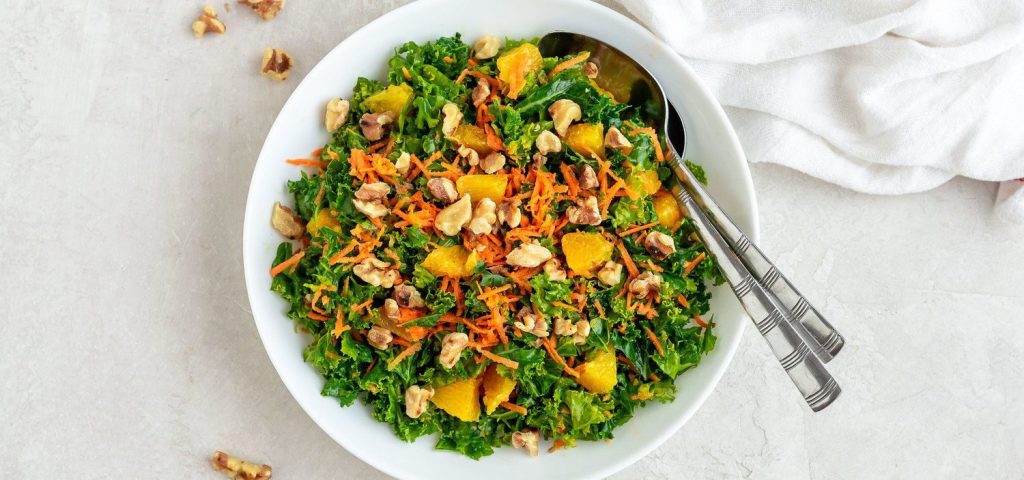 Citrusy Kale & Carrot Salad