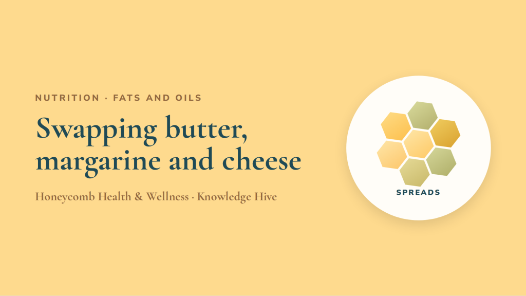 Swapping butter, margarine, cheese and spreads
