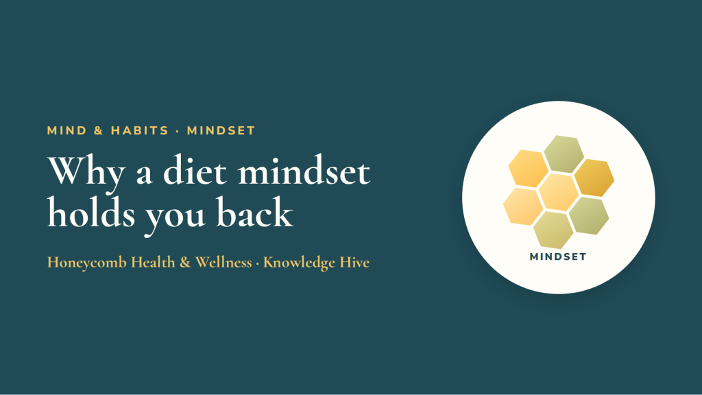 Why Having a Diet Mindset is a Bad Thing and one important thing you can change.