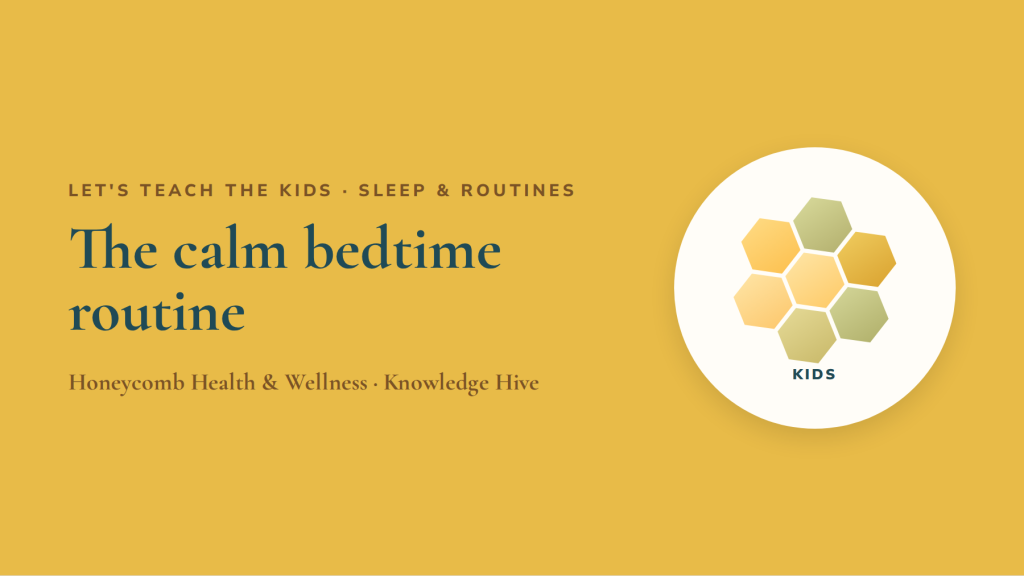 The calm bedtime routine: bath, book, bed