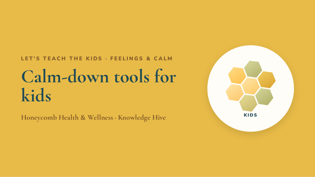Calm-down tools for little ones: breathing, senses and a calm corner
