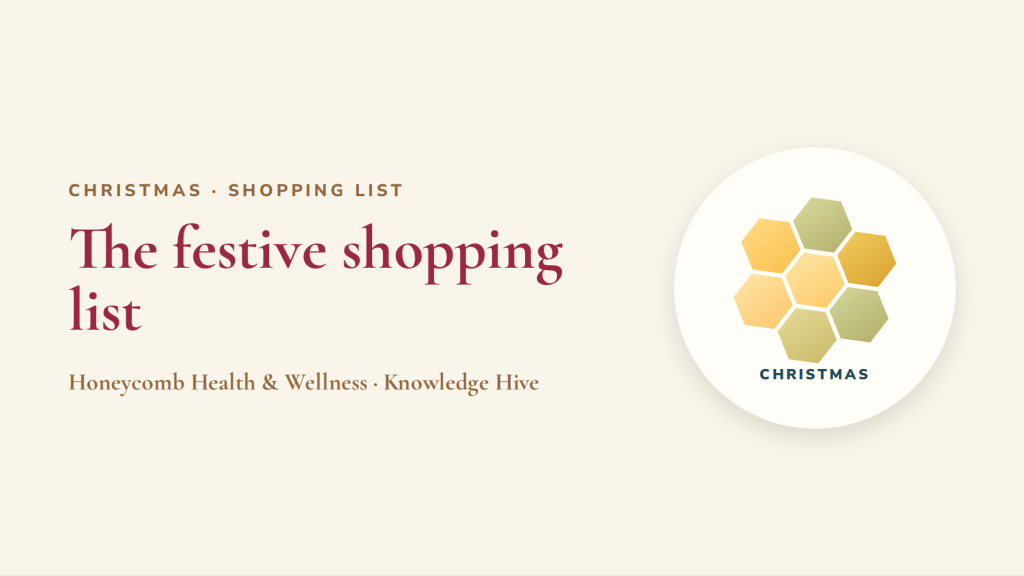 The festive season shopping list