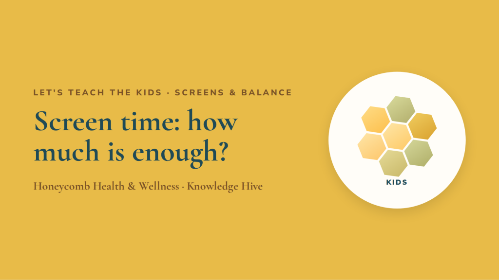 Screen time: how much is enough?