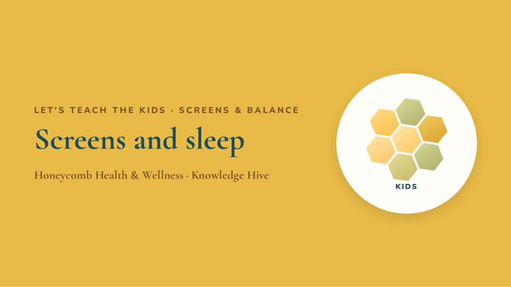 Screens and sleep: the bedtime switch-off