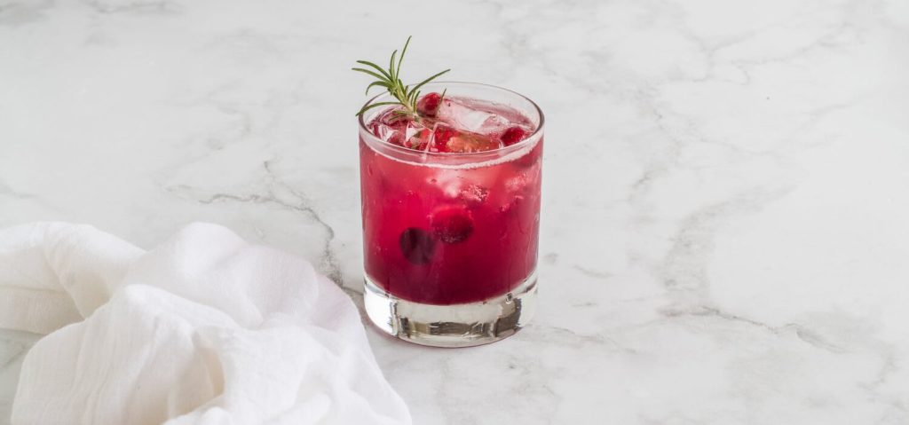Cranberry Kombucha Mocktail