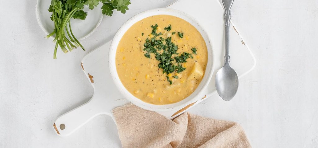 Creamy Oil-Free Corn Chowder